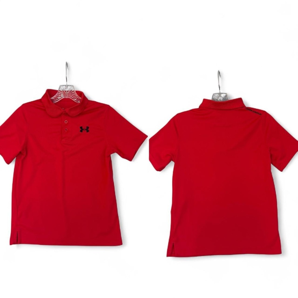 Under Armour Youth Large Embroidered Performance Polo Shirts | YLG Loose